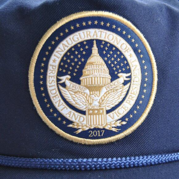 Trump Inauguration 2017 Navy Blue Snap Back Hat - Picture 2 of 9